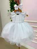 Vestido Menina Bonita Bebe Ana Maria Branco