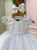 Vestido Menina Bonita Bebe Ana Maria Branco