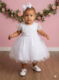 Vestido Menina Bonita Bebe Ana Sofia Branco