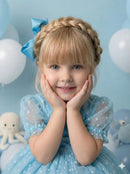 Vestido Marie Azul Tiffany Bolinhas