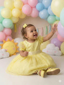 Vestido Marie Amarelo Bolinhas