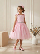 Vestido Marie Mariely Rosa Bebe