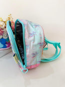 Kit Mochila Infantil C/ Rodinhas Tam. 16 + Lancheira Térmica Lilo e Stitch