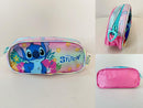 Estojo Escolar Simples da Lilo Stitch e Angel Rosa