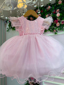 Vestido Menina Bonita Bebe Ana Liz Rosa