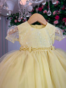 Vestido Menina Bonita Bebe Ana Sofia Amarelo