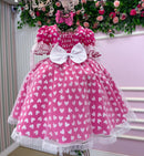 Vestido Marie Junino Luxo Ursinho do Sertão Pink