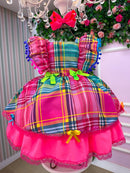Vestido Junino Banana Club Luxo Quermesse do Encanto