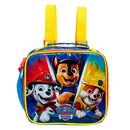 Kit Mochila de Costas Escolar Tam. 14  C/ Capuz + Lancheira Térmica e Estojo Duplo da Patrulha Canina S2