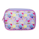 Kit Mochila de Costas Tam.17 e Estojo Box Tween Cosmic Cat On My Way!