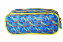 Kit Mochila de Costas Escolar Tam. 14  C/ Capuz + Lancheira Térmica e Estojo Duplo da Patrulha Canina S2