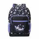 Kit Mochila de Costas Escolar 43cm e Estojo Duplo Juvenil Kuromi College