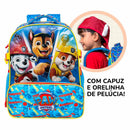 Kit Mochila de Costas Escolar Tam. 14  e Lancheira Térmica da Patrulha Canina S2 C/ Capuz
