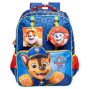 Kit Mochila de Costas Tam. 16 e Estojo Duplo Escolar da Patrulha Canina Y