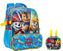 Kit Mochila de Costas Escolar Tam. 14  e Lancheira Térmica da Patrulha Canina S2 C/ Capuz