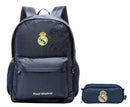 Kit Mochila de Costas Esportiva e Estojo Duplo do Real Madrid
