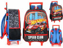 Kit Mochila Infantil Com Rodinhas + Lancheira Térmica do Hotwheels Speed Club