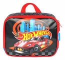 Kit Mochila Infantil Com Rodinhas + Lancheira Térmica do Hotwheels Speed Club