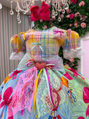 Vestido Marie Junino Luxo Balão Encantado