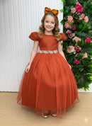 Vestido Marie Longo Heloisa Terracota