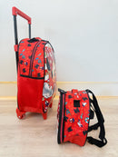 Kit Mochila de Rodinhas Escolar da Minnie X Tam.16 + Lancheira Térmica