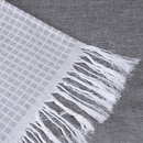 Manta para Sofá Grid 1 Peça 2,10m x 1,35m 60% Algodão / 40% Poliéster Jacquard com Franja