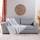 Manta para Sofá Grid 1 Peça 2,10m x 1,35m 60% Algodão / 40% Poliéster Jacquard com Franja