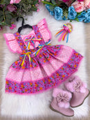 Romper/Vestido Princesa Belli Junino Florzinha do Arraiá