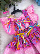 Romper/Vestido Princesa Belli Junino Florzinha do Arraiá