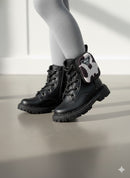 Bota\Coturno Nilqi Mimosa Preto