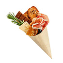 Cone Em Lâmina De Madeira 18cm Biodegradável - 50un