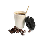 Copo Papel Branco 200ml Bio C/ Tampa Bico Preta - 100un