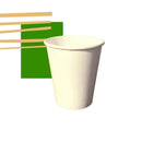 Copo Papel Branco 270ml Biodegradável Térmico - 1.000un