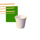Copo Papel Branco 80ml Biodegradável Térmico - 100un