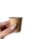 Copo Papel Kraft 60ml Biodegradável Térmico - 100un