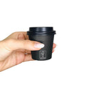Copo Papel Preto 110ml Bio com Tampa Bico Preta - 1.000un