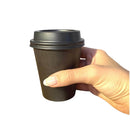 Copo Papel Preto 270ml Bio com Tampa Bico Preta - 1.000un