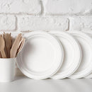 Prato Bagaço Cana de Açúcar 18cm Biodegradável - 125un