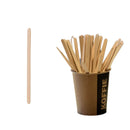 Mexedor Madeira 11cm Biodegradável Café Longo - 1.000un