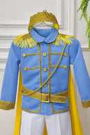 Conjunto Fantasia Príncipe Luxo Azul Claro