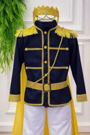 Conjunto Fantasia Príncipe Luxo Azul Marinho Escuro