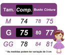 Vestido Infantil Lilás Jardim Encantado c/Apliques Festas