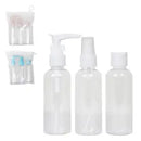 Kit 3 Frascos de Viagem + Bolsinha 80ml Cores Sortidas