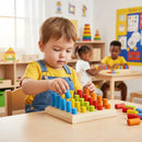 Pinos de Encaixe Brinquedo Educativo Infantil em Madeira Pedagógico