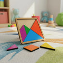 Tangram Brinquedo Educativo Infantil em Madeira Pedagógico Lúdico