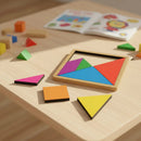 Tangram Brinquedo Educativo Infantil em Madeira Pedagógico Lúdico