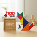Tangram Brinquedo Educativo Infantil em Madeira Pedagógico Lúdico