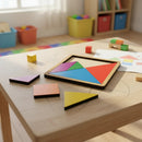 Tangram Brinquedo Educativo Infantil em Madeira Pedagógico Lúdico