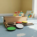 Brinquedo Educativo e Pedagógico Teste Token de Madeira