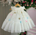 Vestido Vila Lele Jardim das Borboletas Baby Liz + Saiote